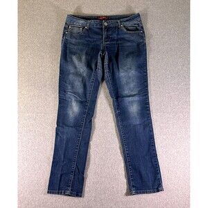Gogo Star Womens Jeans Blue Tag Size 15 (34x31) Mid Rise Skinny Stretch